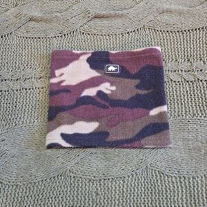 Turtle Fur Kids Fleece Neck Warmer Face Cover Brown Camo